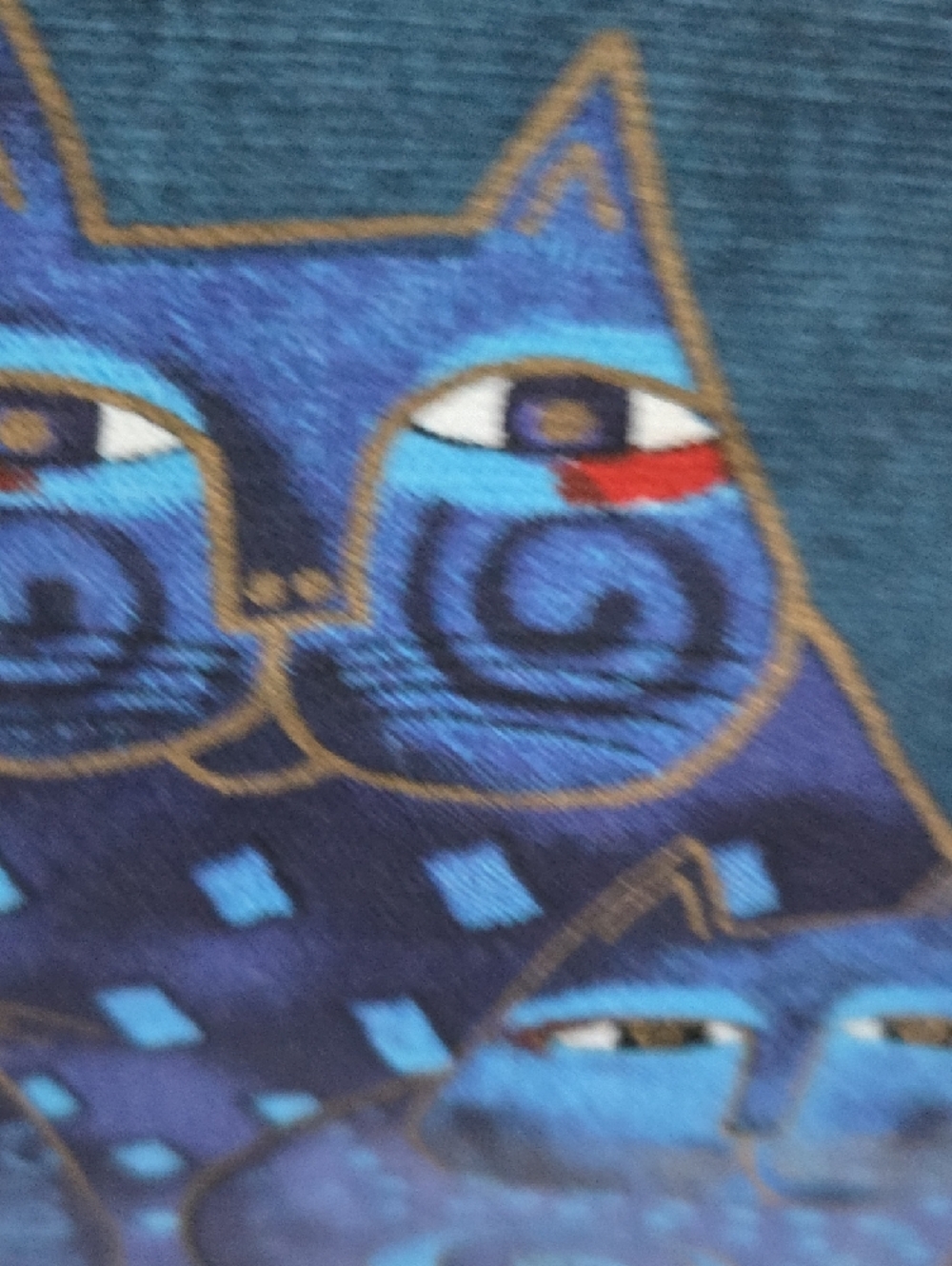 Laurel Birch Cat Pattern Canvas Tote Bag - Picture 5 of 7
